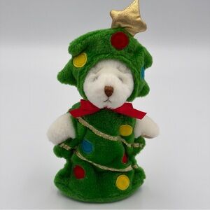 Vtg Ganz Wee Bear Village 1999 Tannenbaum Bear Christmas Tree Costume 6”
